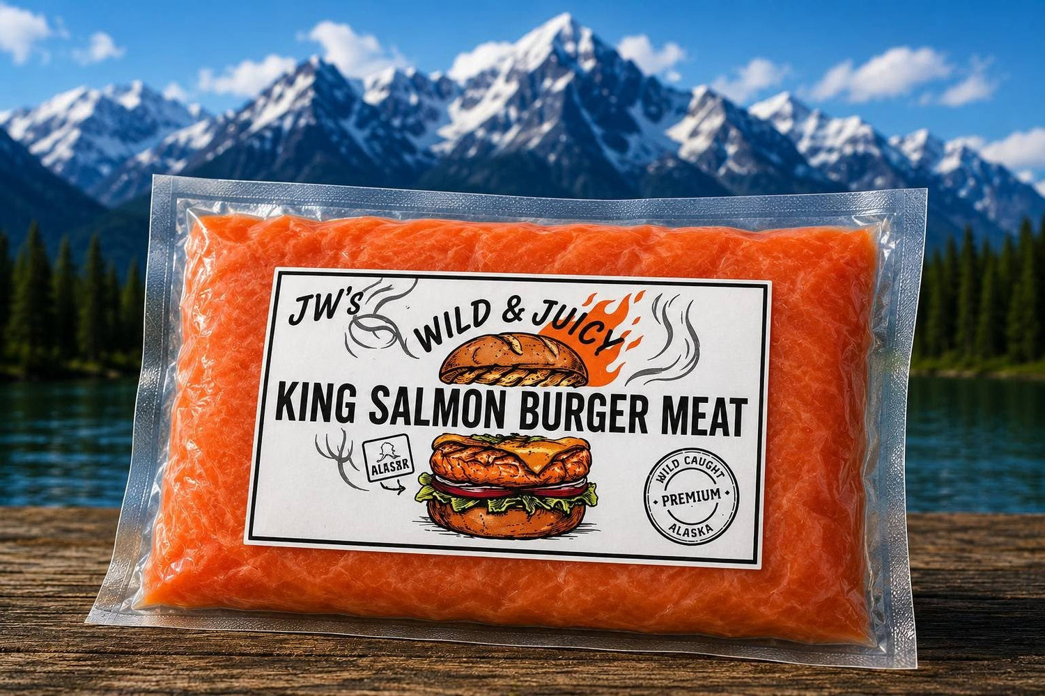 King Salmon Burger or Patty Meat