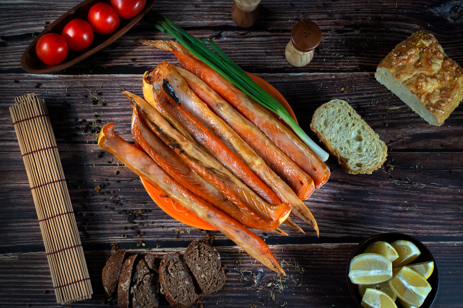 Wild King Salmon Belly Strips